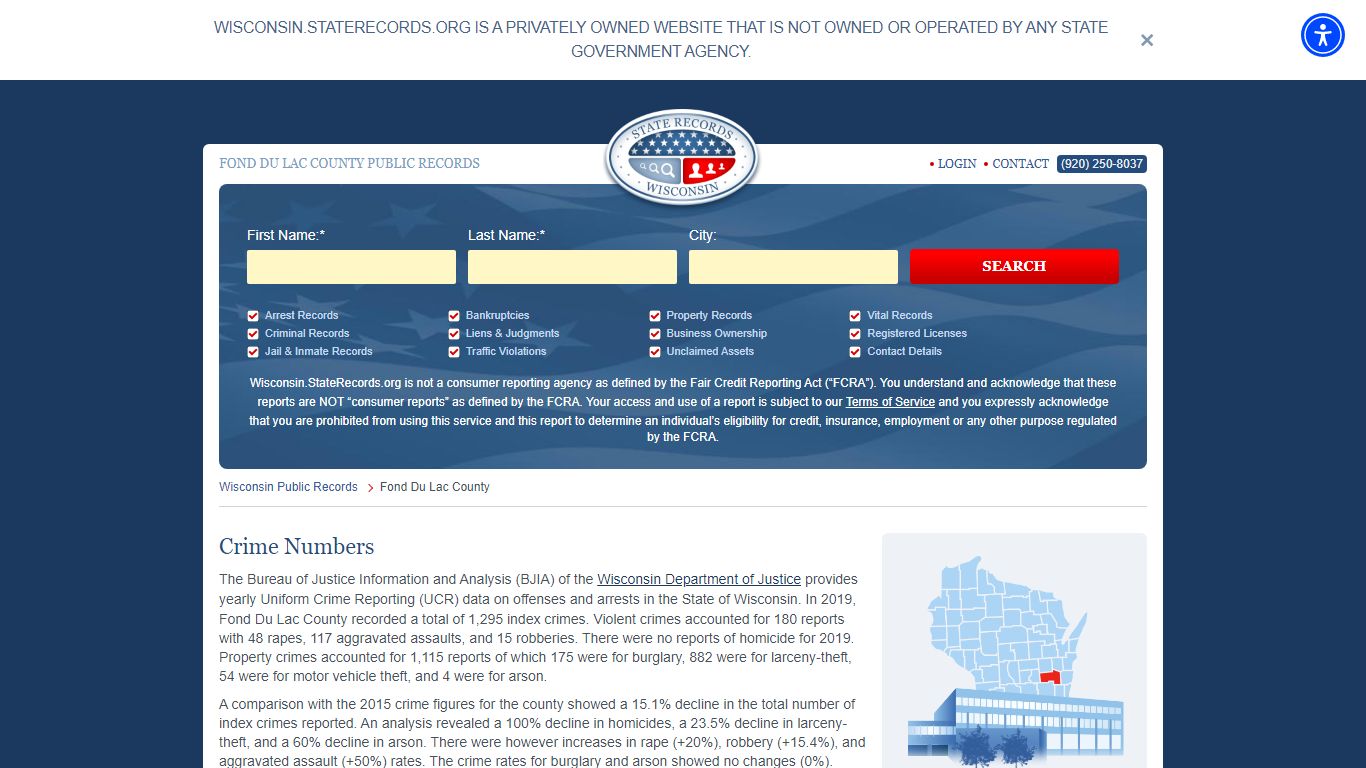 FOND DU LAC COUNTY PUBLIC RECORDS - StateRecords.org